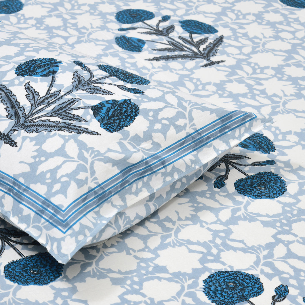 100% Cotton Block Print Bedsheet - Boota