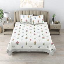 Load image into Gallery viewer, 100% Premium Cotton Printed Bedsheet- Paradise
