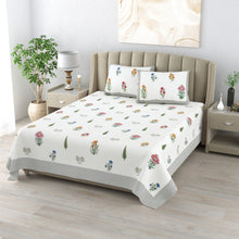 Load image into Gallery viewer, 100% Premium Cotton Printed Bedsheet- Paradise
